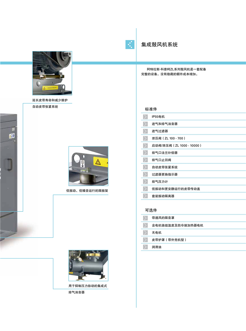 阿特拉斯羅茨鼓風(fēng)機(jī)ZL系列1.5-250KW